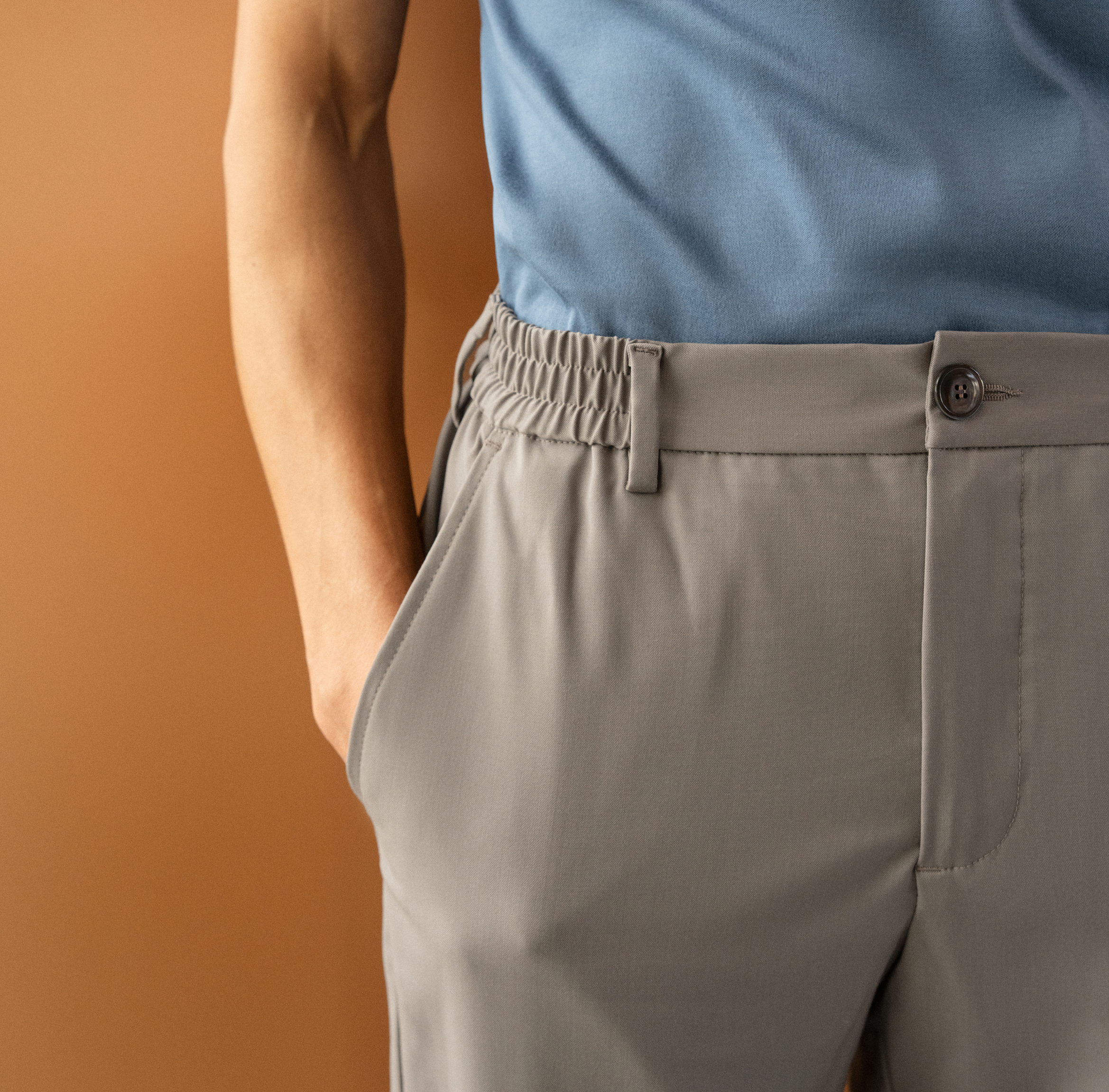 Wool stretch shorts