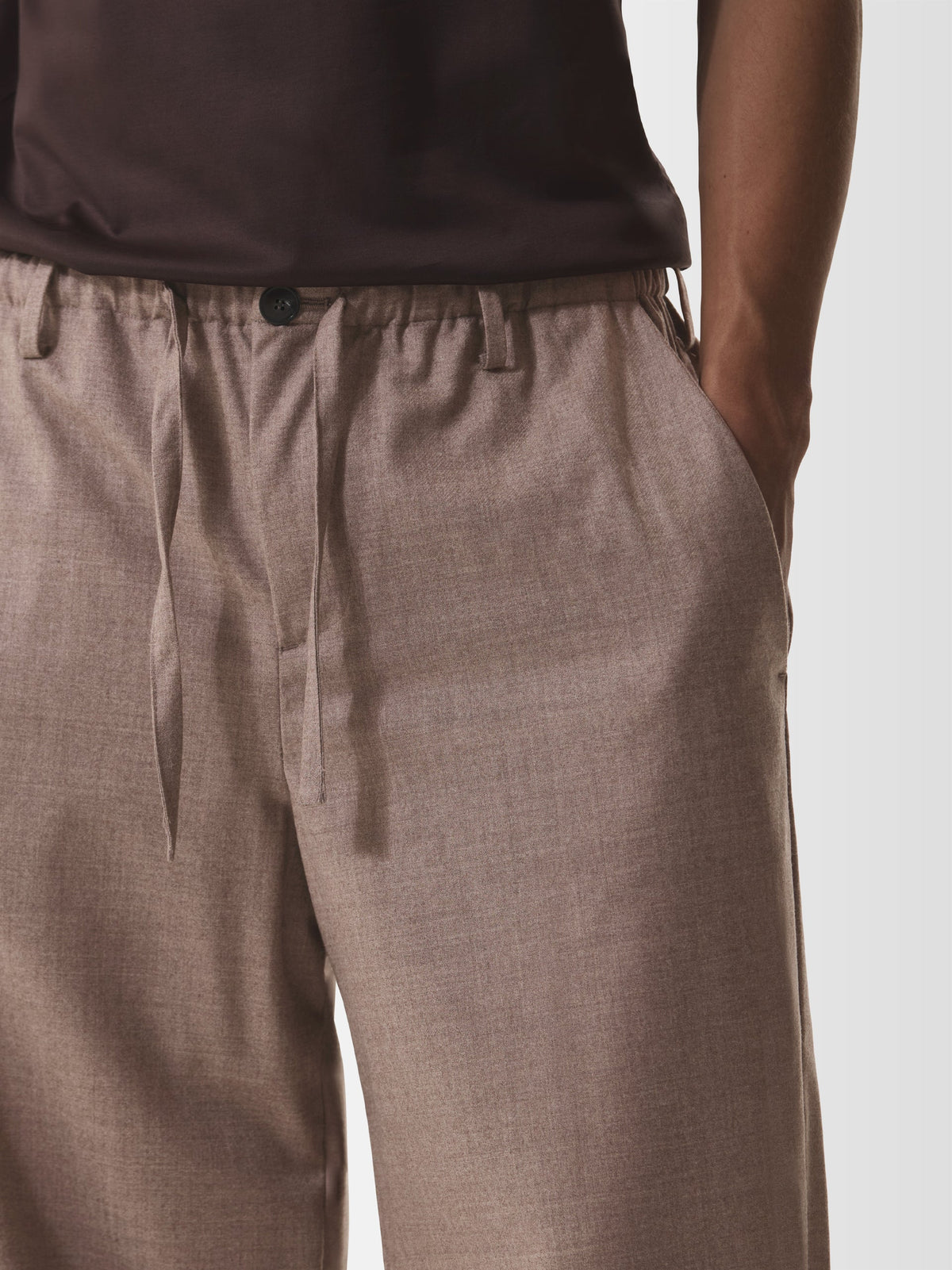 Flannel Stretch Trousers