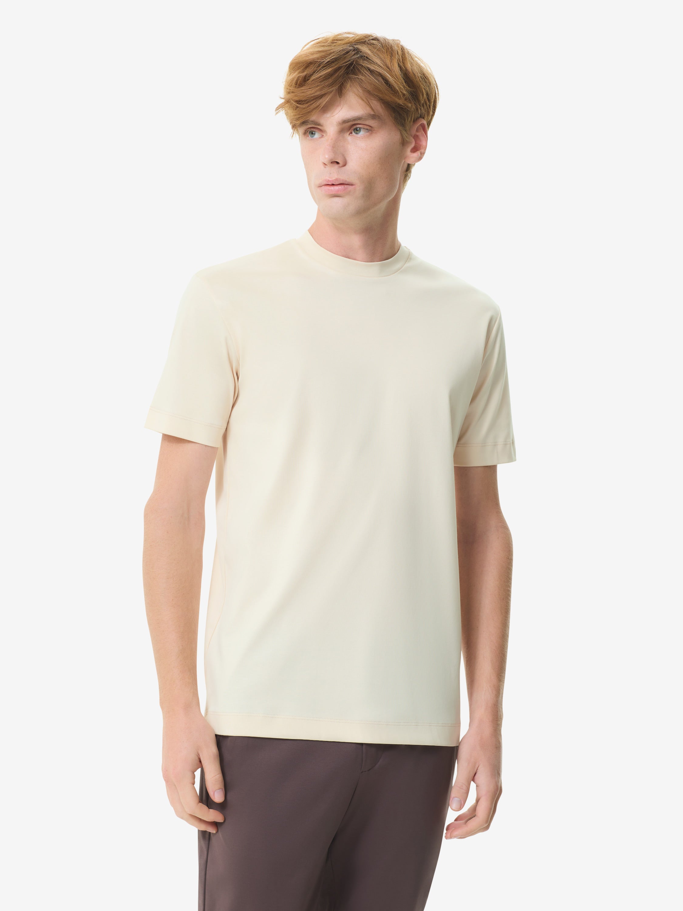 Interlock Supima T-Shirt | Cream