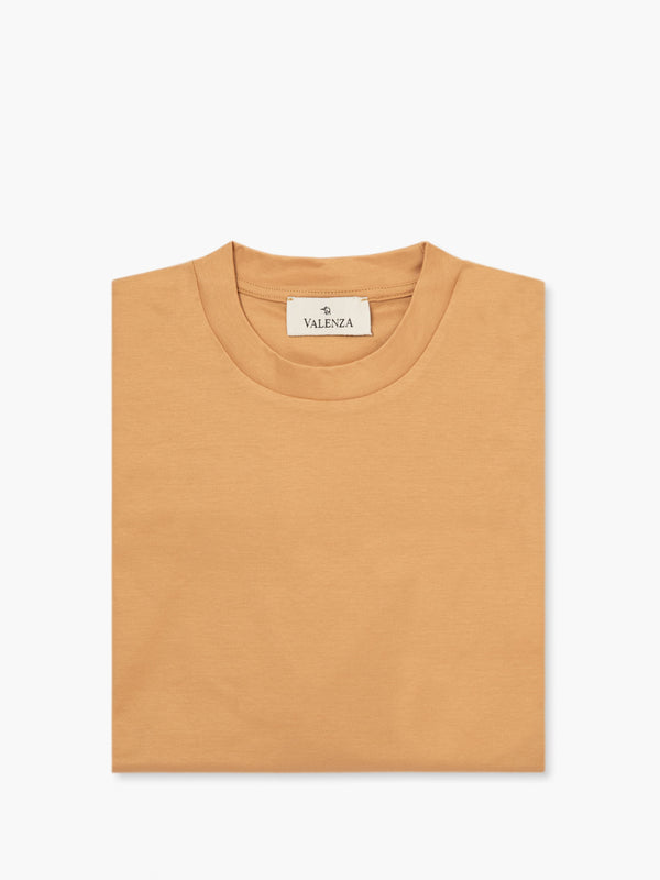T-Shirt Interlock Supima | Caramel