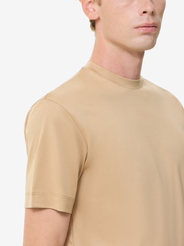 Interlock Supima T-Shirt | Haselnuss