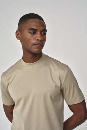 Interlock Supima T-Shirt | Beige