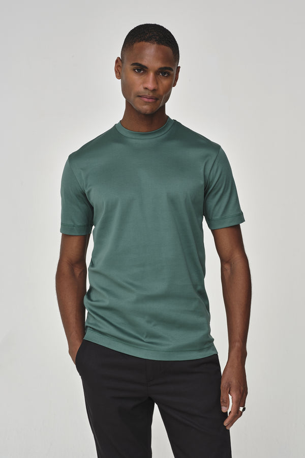 Interlock Supima T-Shirt | Emerald Green