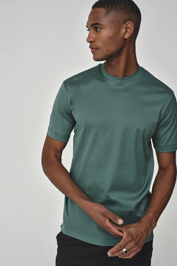 Interlock Supima T-Shirt | Emerald Green
