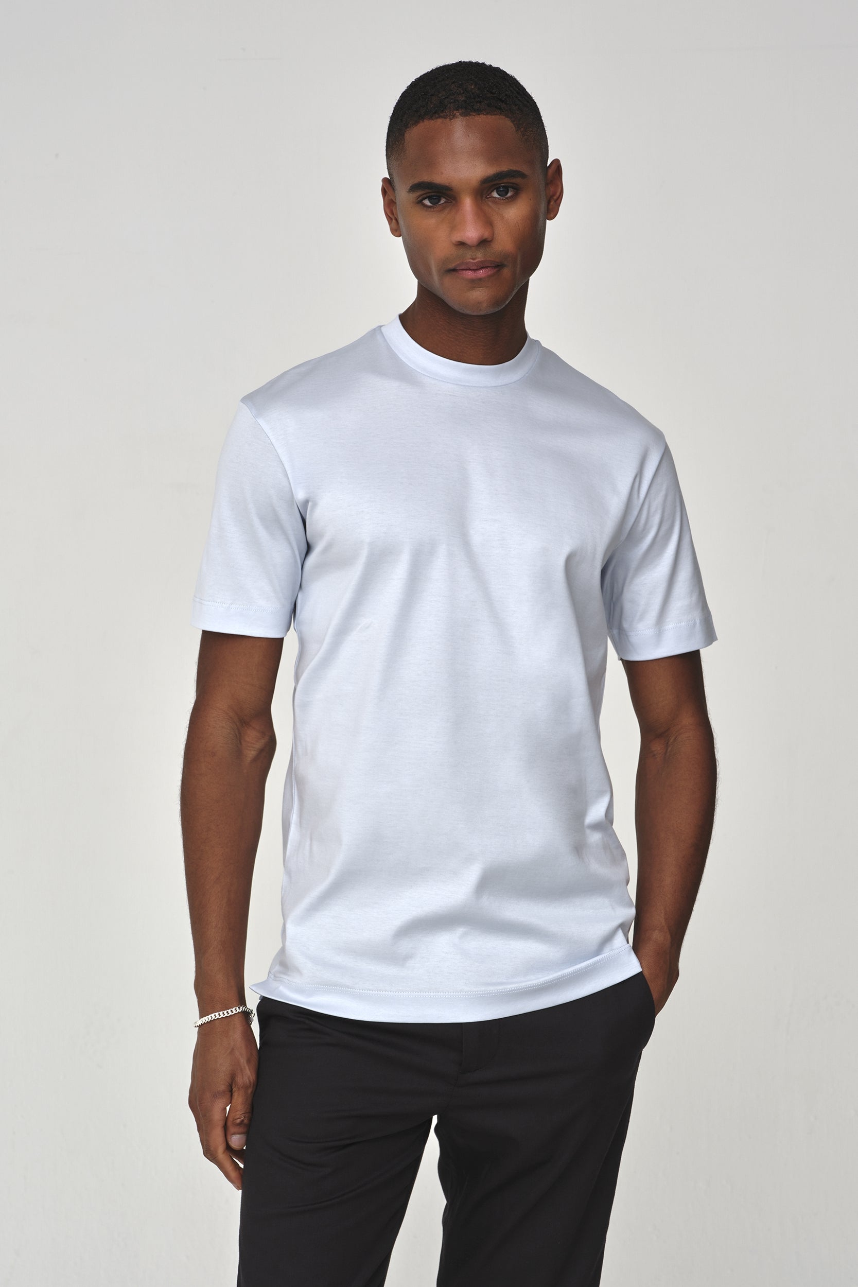 Interlock Supima T-Shirt | Angel Blue