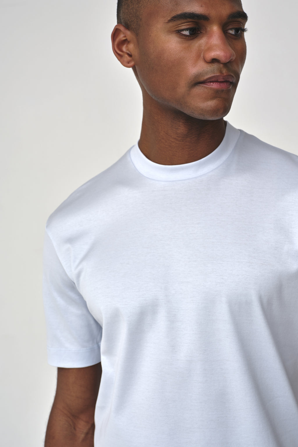 Interlock Supima T-Shirt | Hemels Blauw