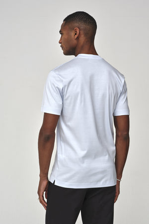 T-Shirt Interlock Supima | Bleu Ange