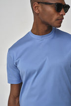 Interlock Supima T-Shirt | Mid Blue