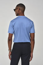 Interlock Supima T-Shirt | Mid Blue