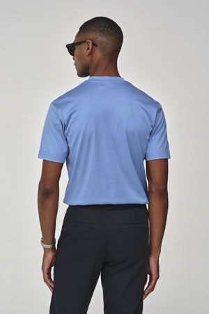 T-Shirt Interlock Supima | Mid Blue