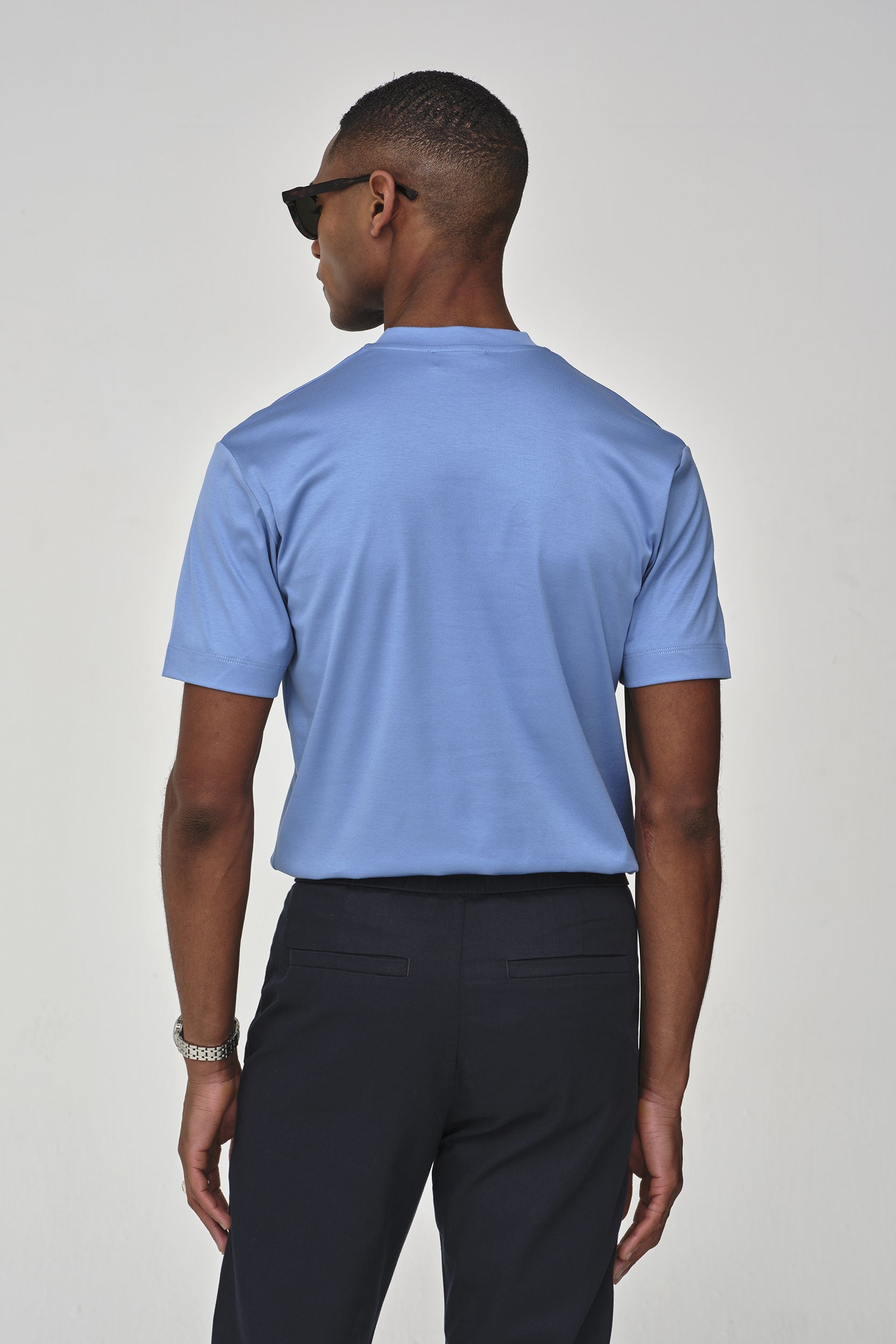 Interlock Supima T-Shirt | Mid Blue