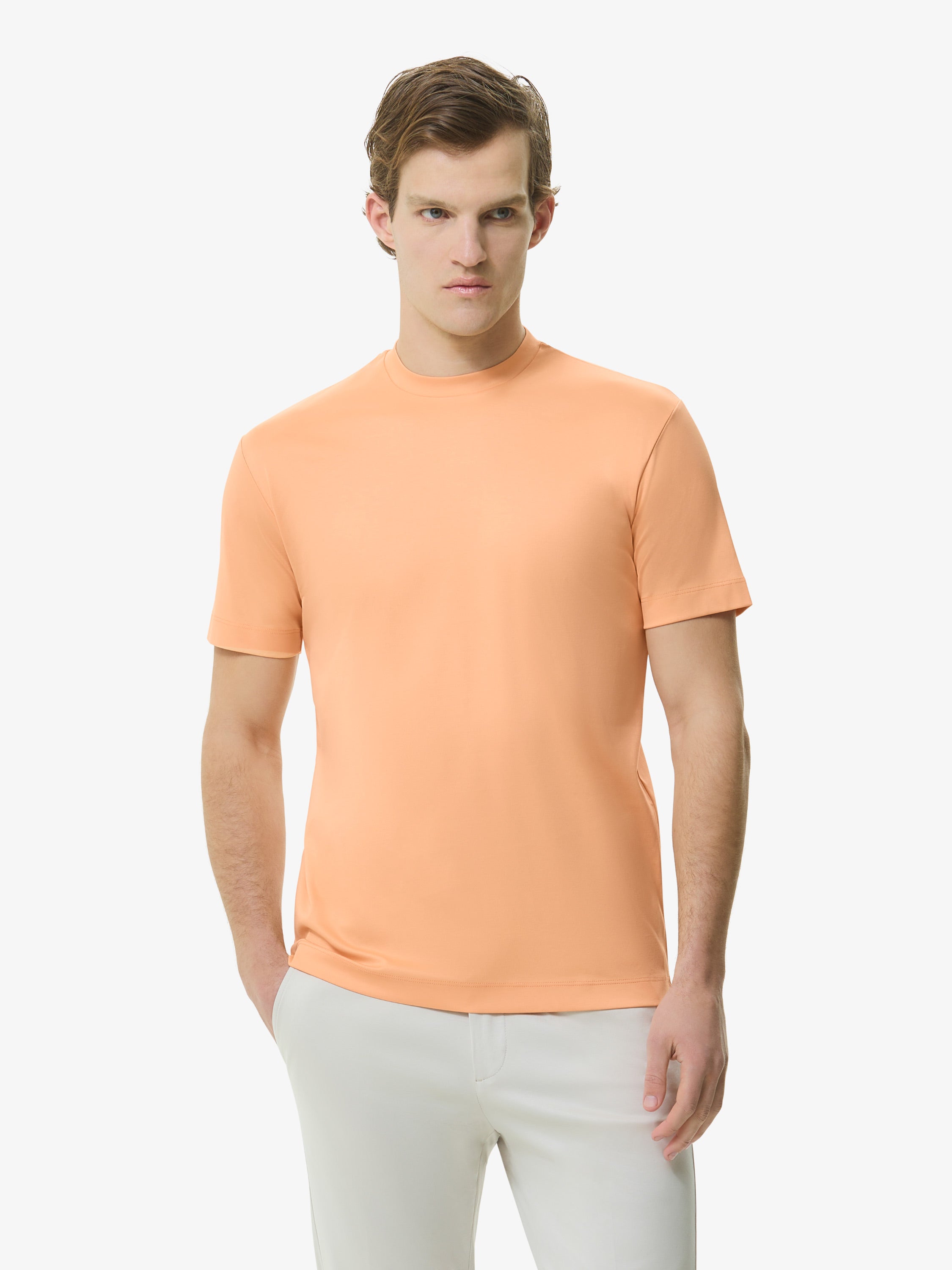 Interlock Supima T-Shirt | Shrimp
