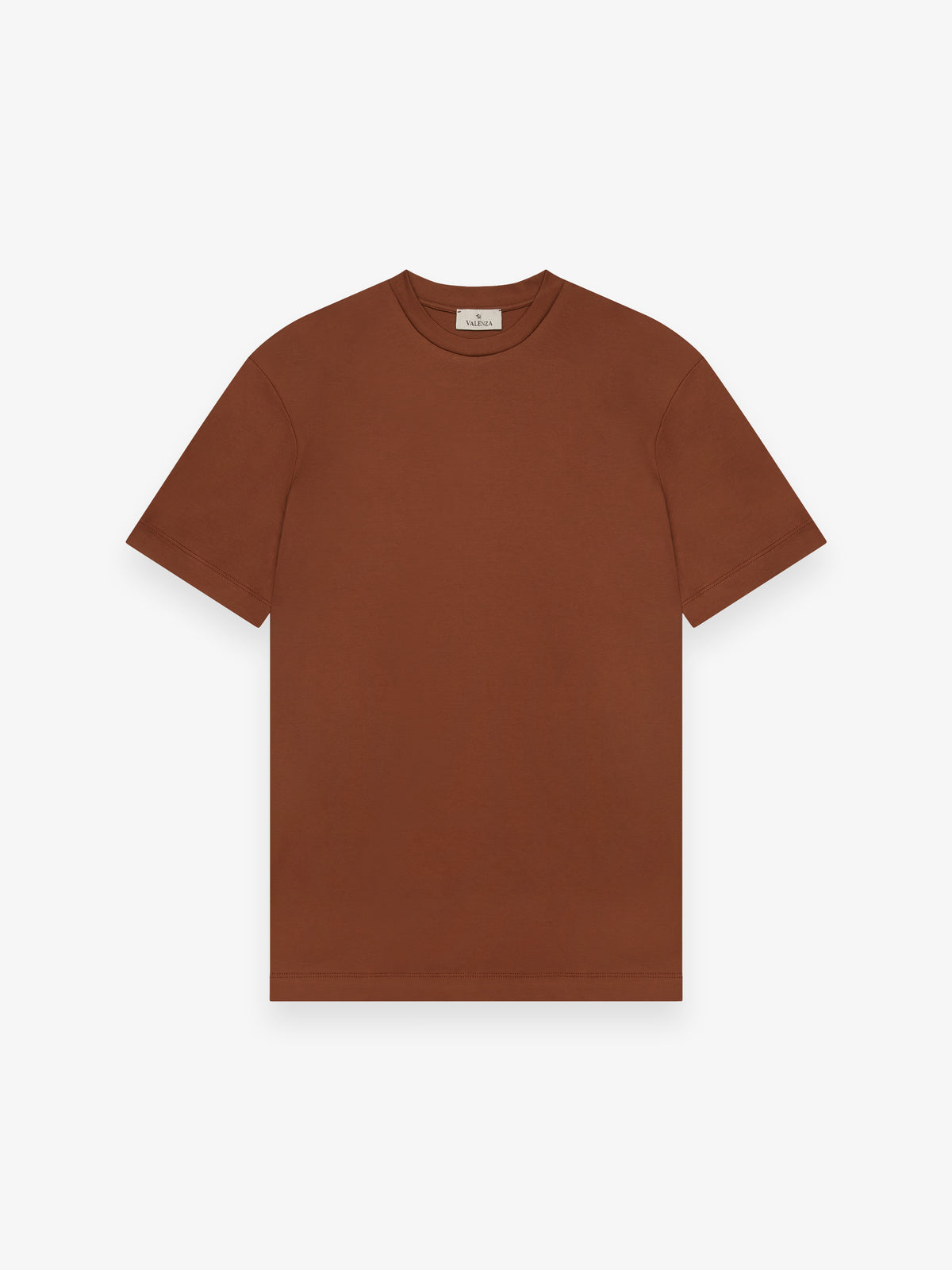 Interlock Supima T-Shirt | Dunkles Brikett
