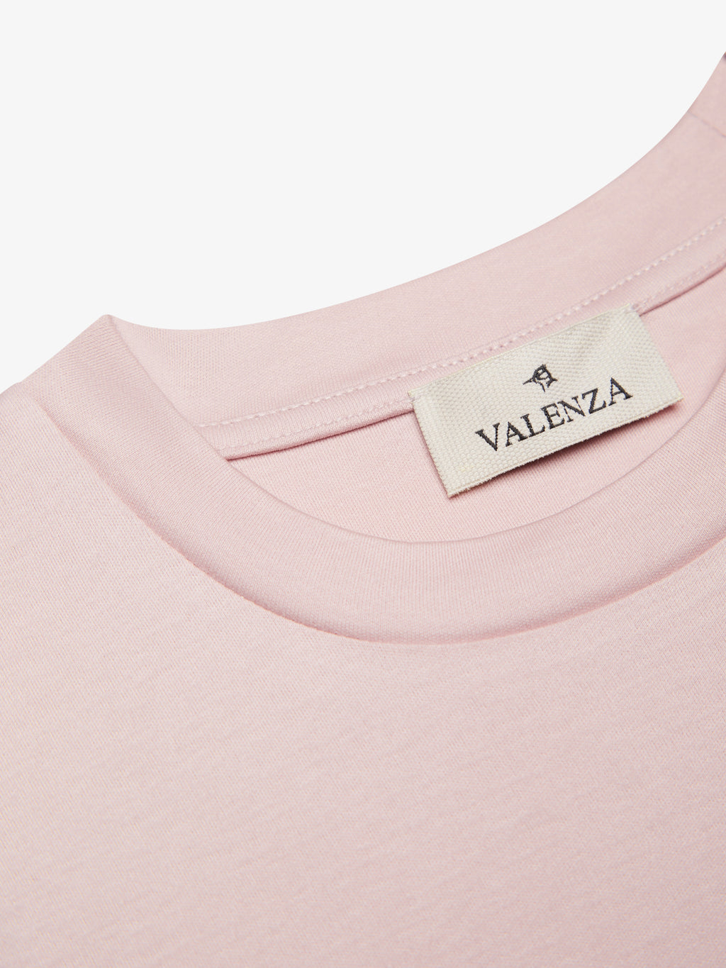 Interlock Supima T-Shirt | Pink Swan