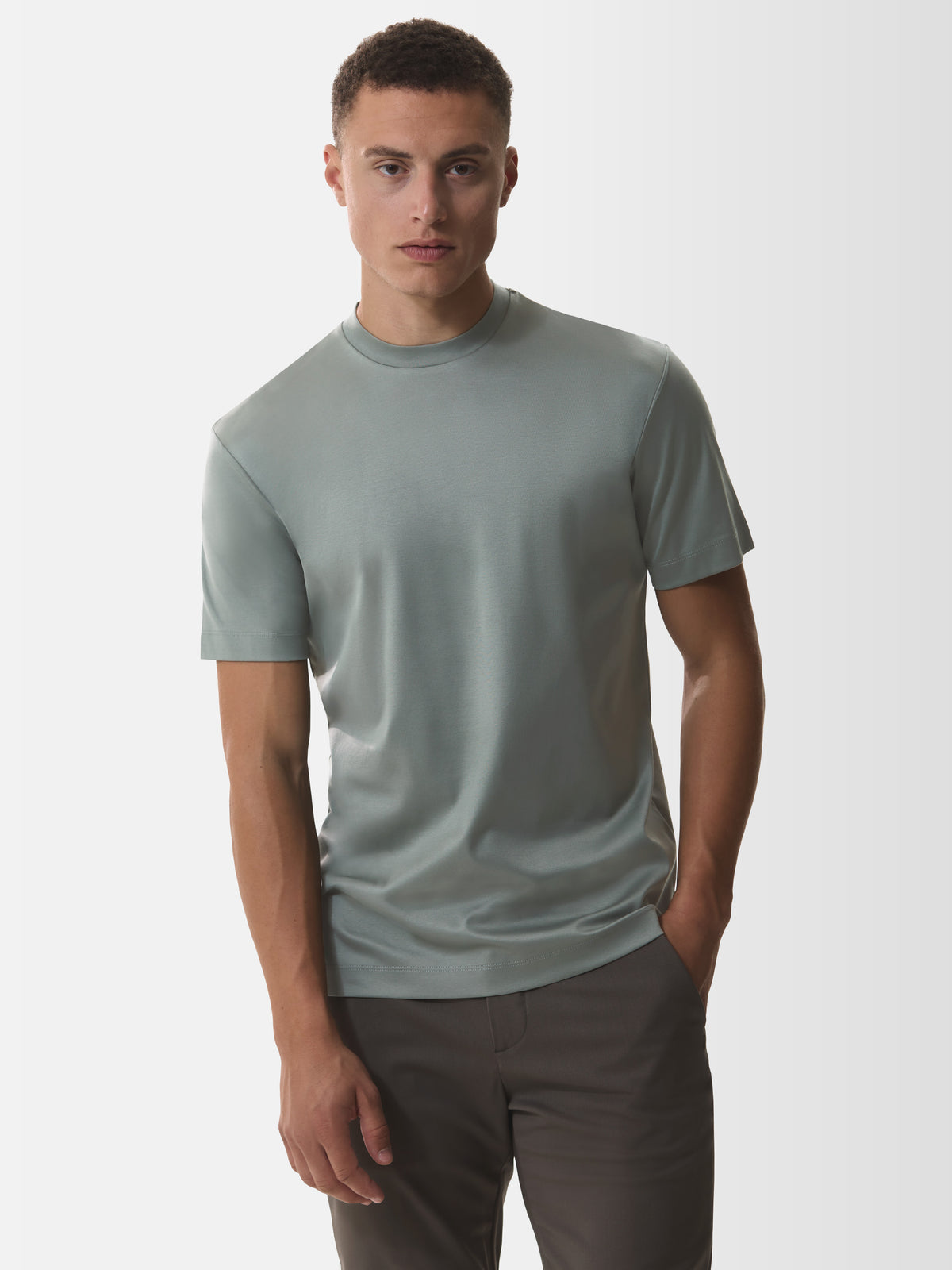 Interlock Supima T-Shirt | Oliva