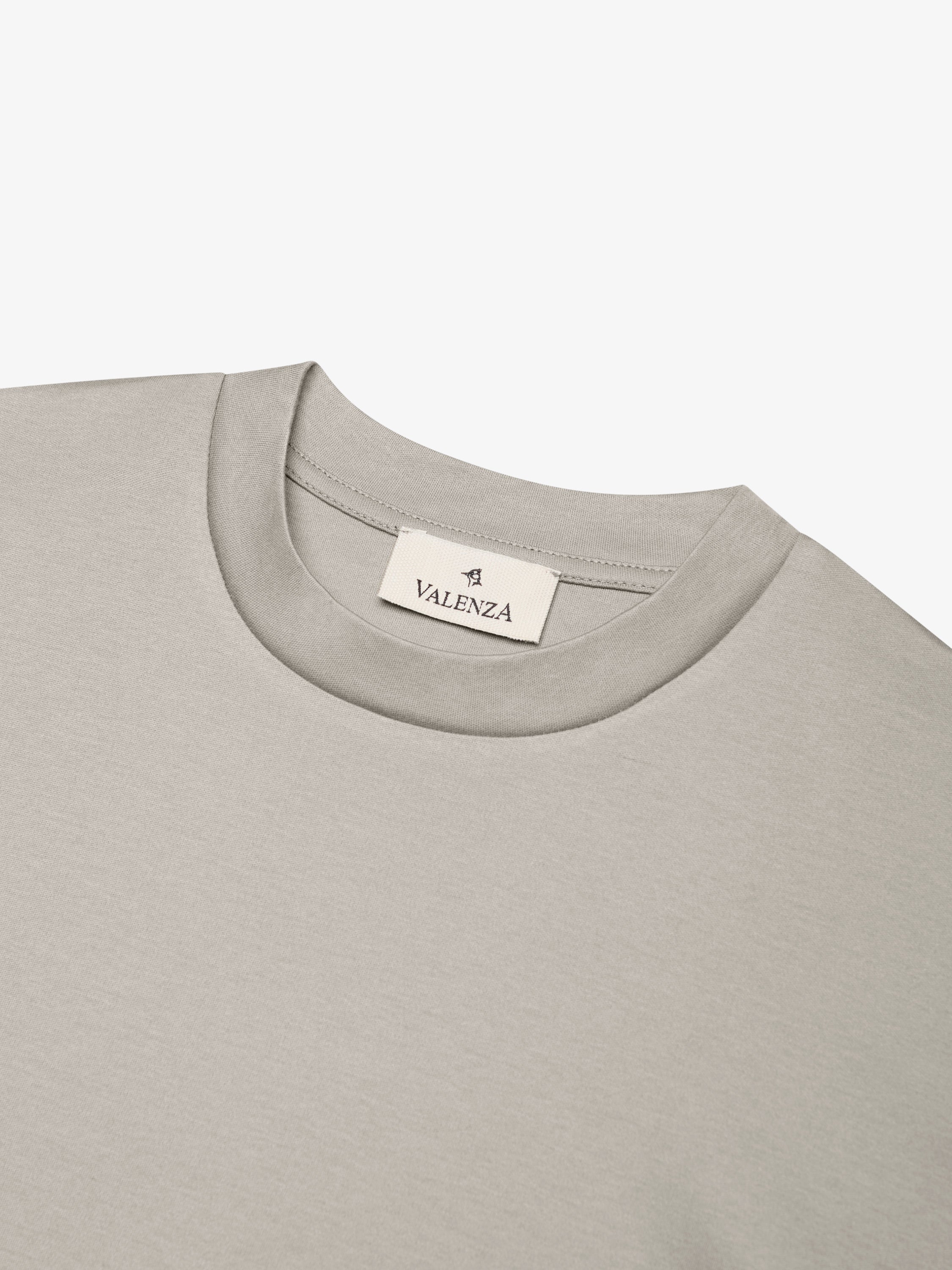 Interlock Supima T-Shirt | Granite – VALENZA online store