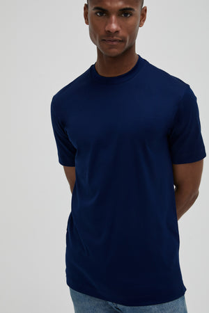 Interlock Supima T-Shirt | Blauw