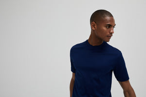 Interlock Supima T-Shirt | Blauw