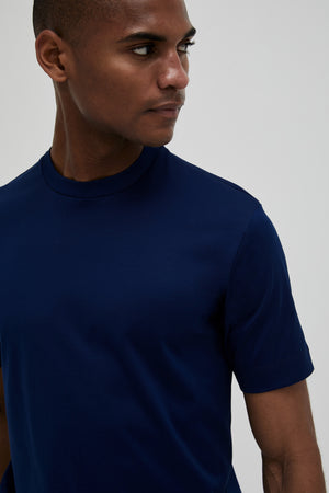 Interlock Supima T-Shirt | Blauw