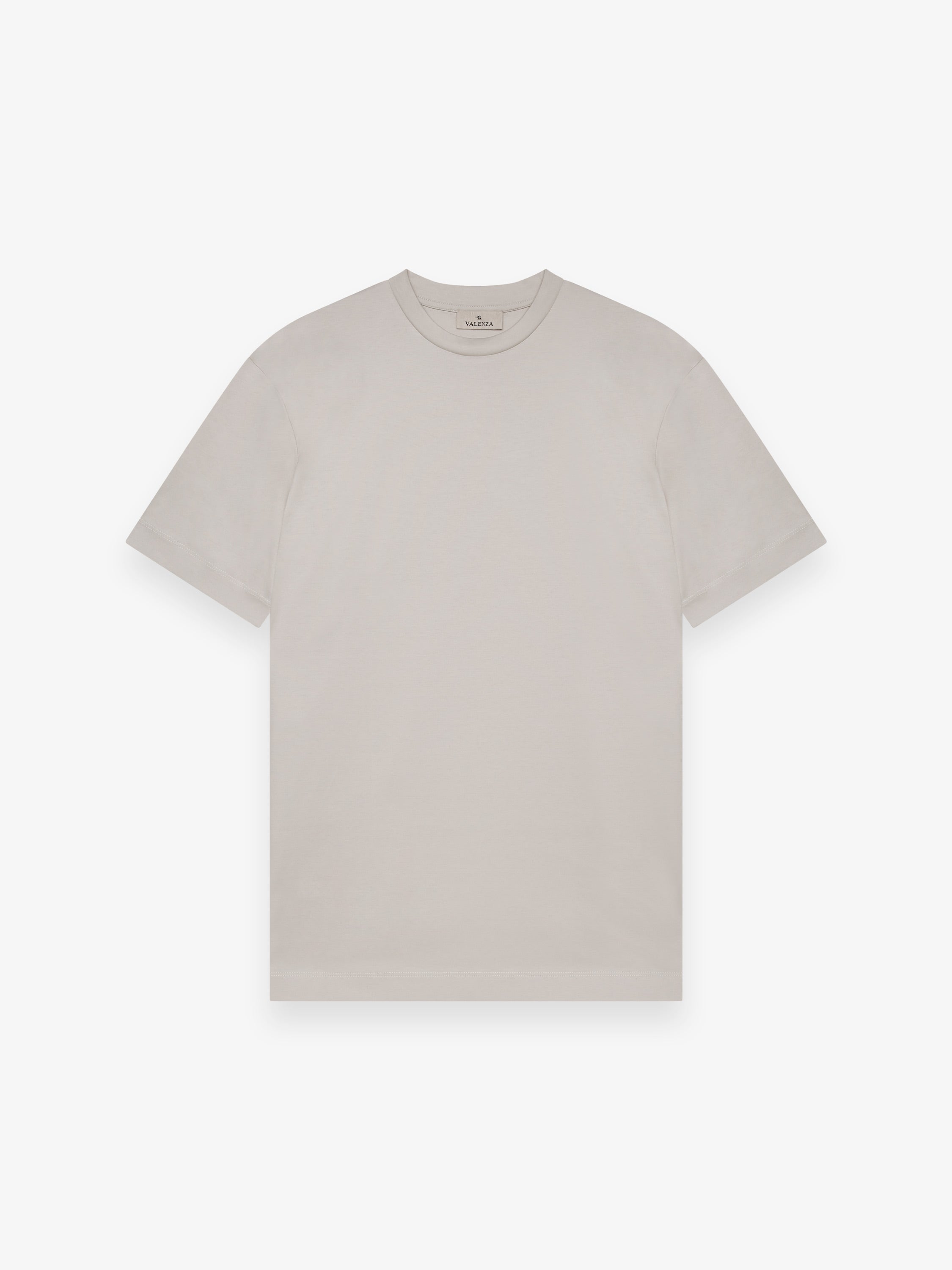 Interlock Supima T-Shirt | Pearl Grey