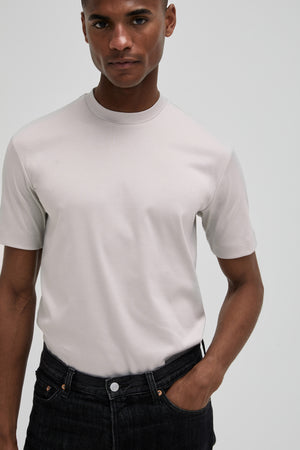 Interlock Supima T-Shirt | Perlgrau