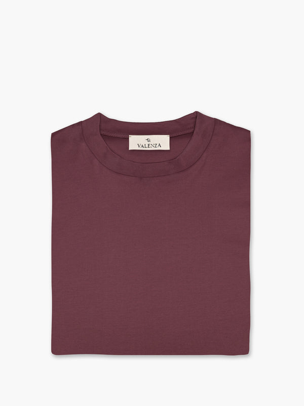 Interlock Supima T-Shirt | Aubergine