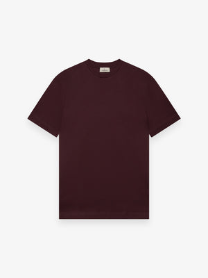 Interlock Supima T-Shirt | Burgundy Red