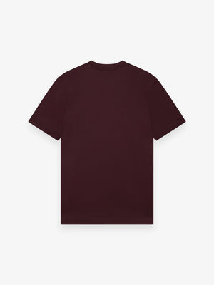 Interlock Supima T-Shirt | Burgundy Red