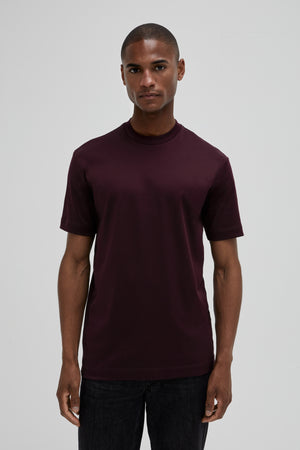Interlock Supima T-Shirt | Burgundy Red