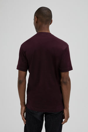 Interlock Supima T-Shirt | Burgundy Red