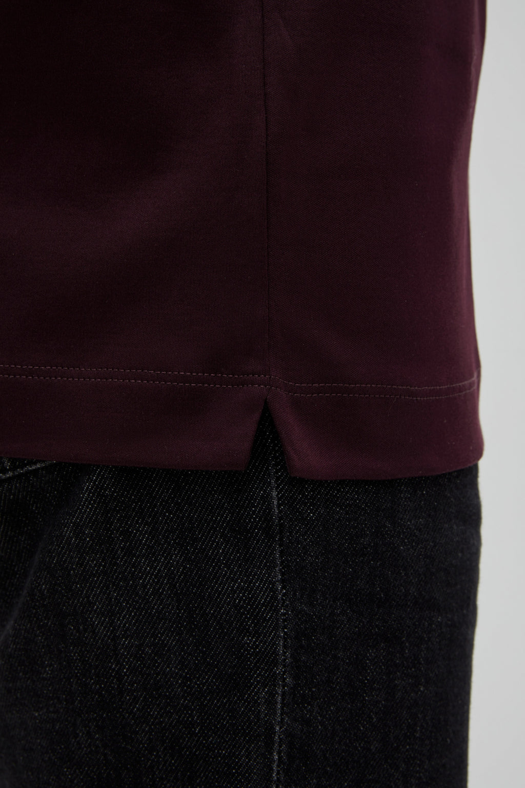 Interlock Supima T-Shirt | Burgundy Red