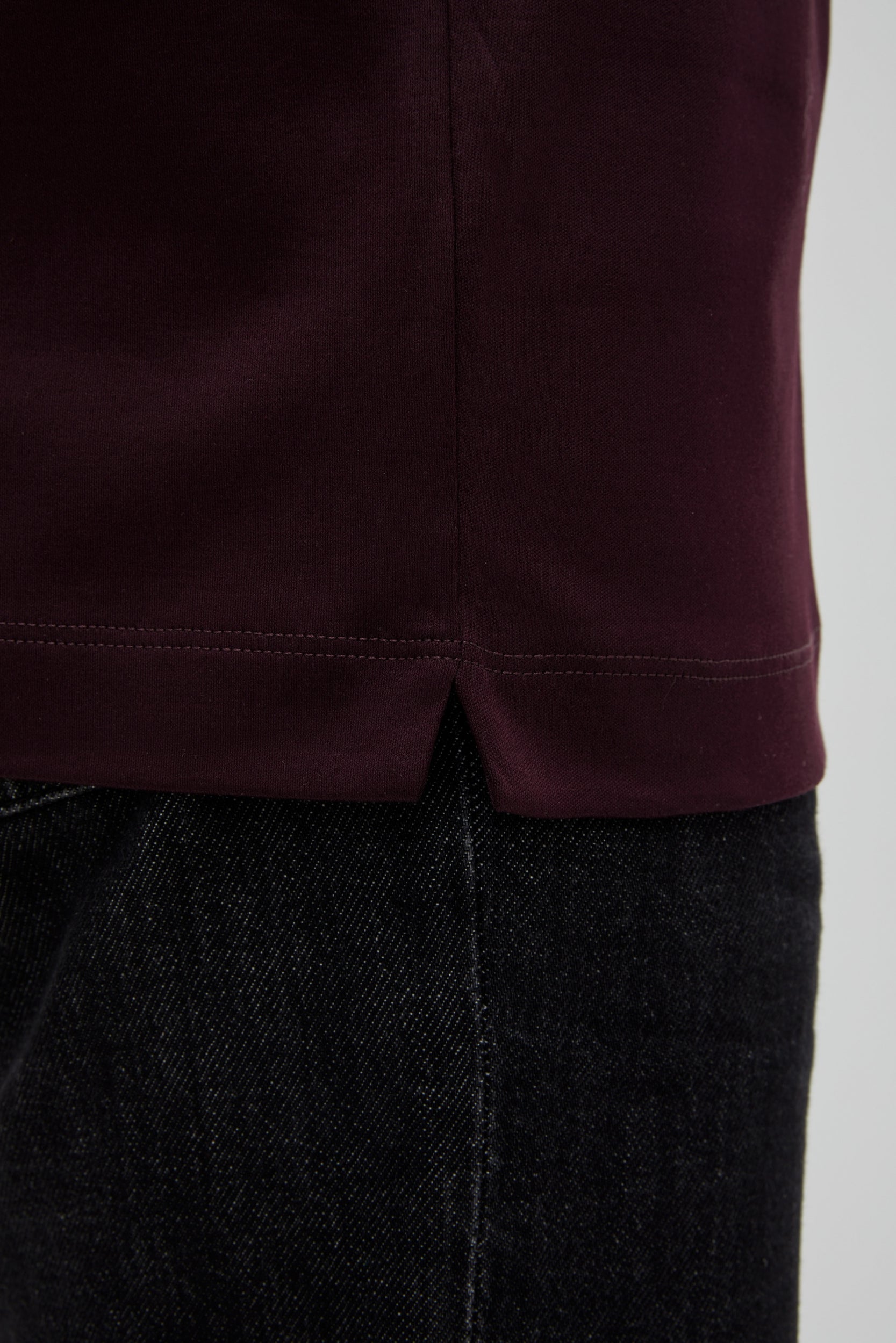Interlock Supima T-Shirt | Burgundy Red