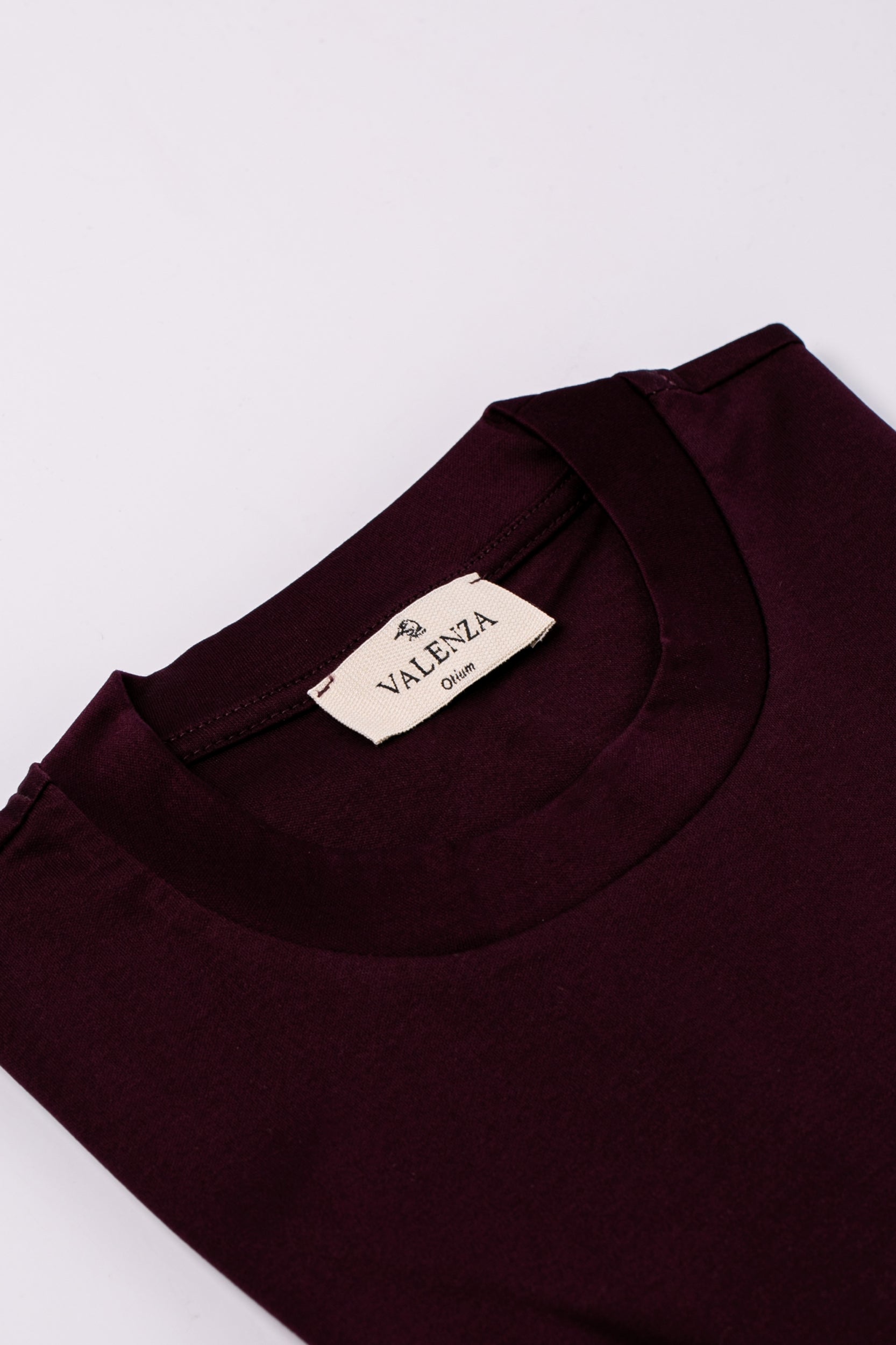 Interlock Supima T-Shirt | Burgundy Red