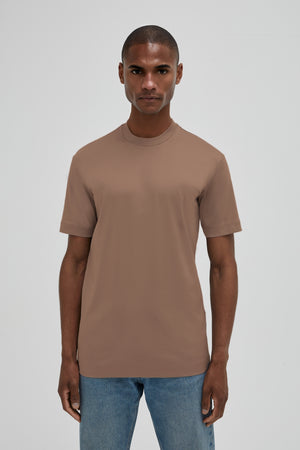 Interlock Supima T-Shirt | Corteccia Brown