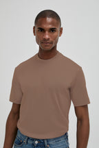 Interlock Supima T-Shirt | Corteccia Brown