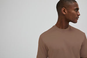 T-Shirt Interlock Supima | Corteccia Marron