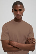 Interlock Supima T-Shirt | Corteccia Brown