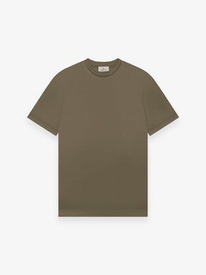 Interlock Supima T-Shirt | Armeegrün