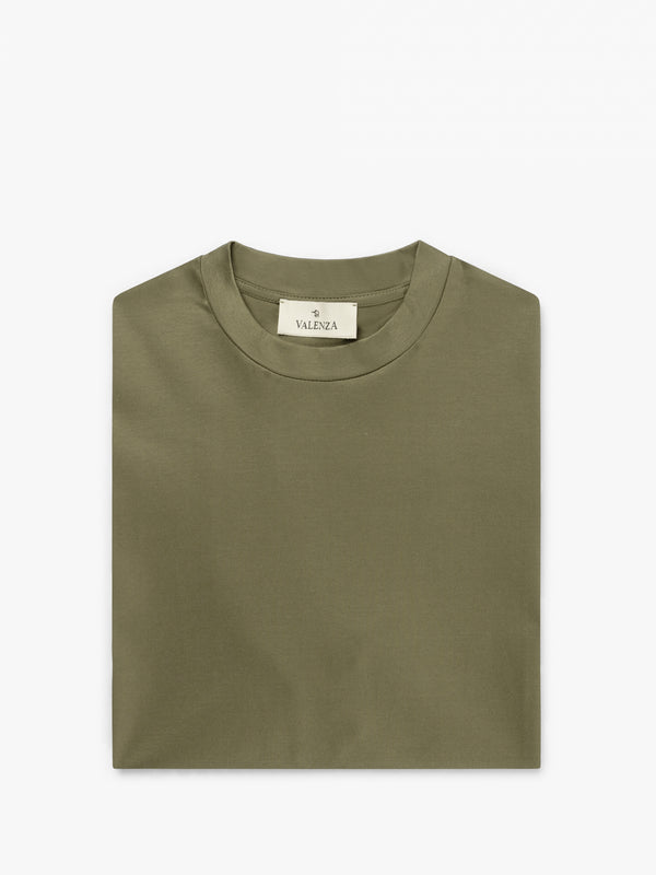 Interlock Supima T-Shirt | Army Green