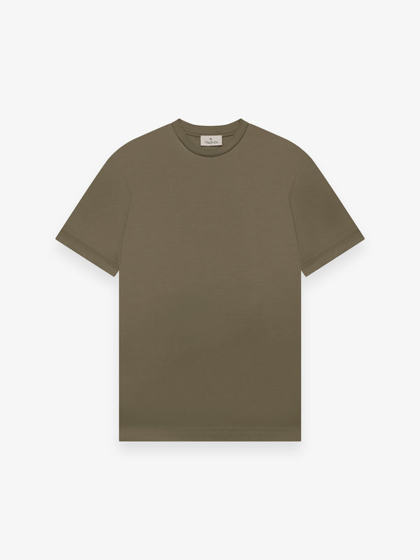T-Shirt Interlock Supima | Vert militaire