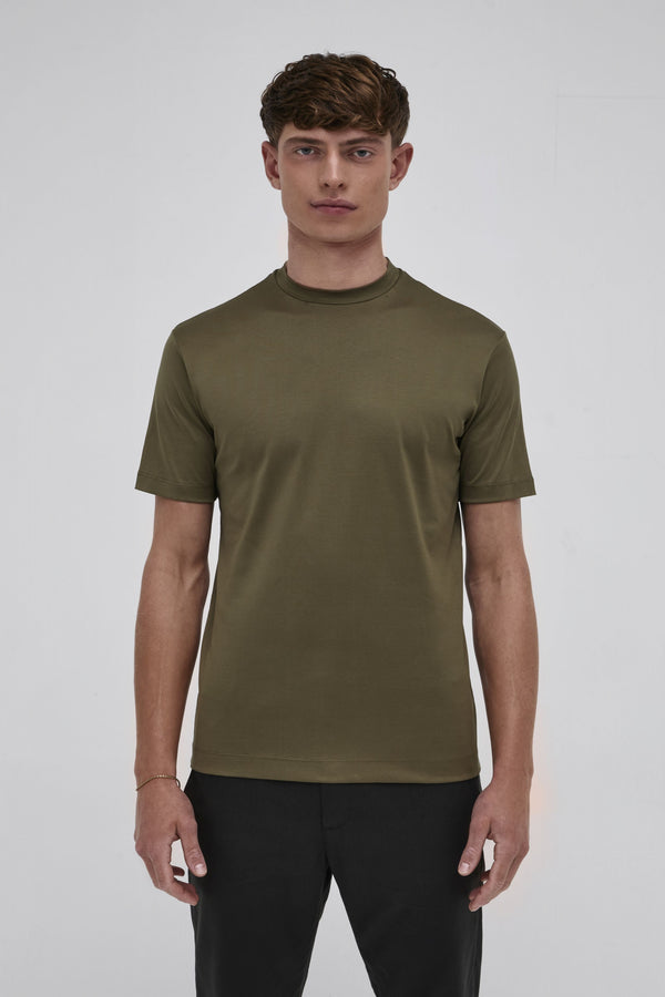Interlock Supima T-Shirt | Army Green