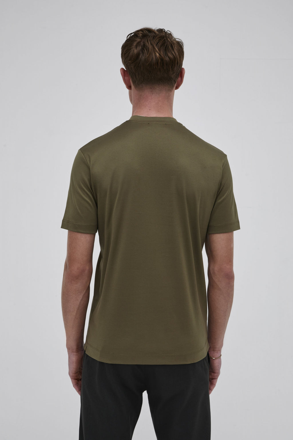 Interlock Supima T-Shirt | Armeegrün