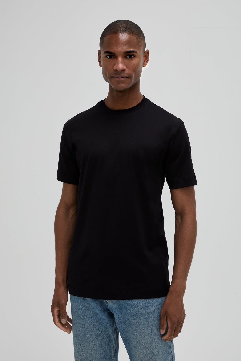 Interlock Supima T-Shirt | Zwart