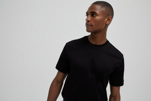 Interlock Supima T-Shirt | Schwarz