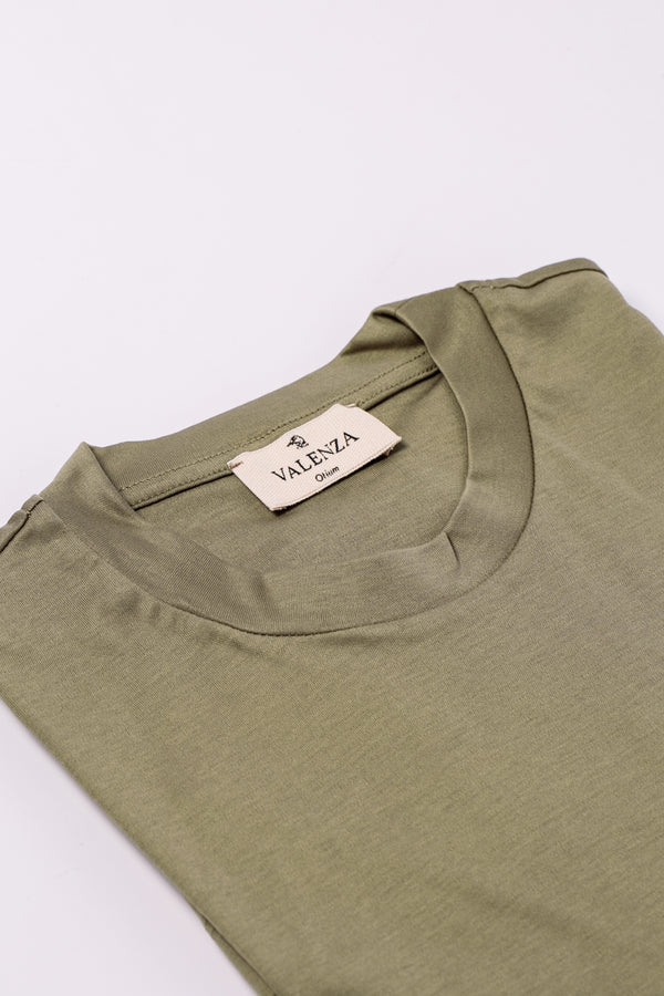 Interlock Supima T-Shirt | Artichoke Green