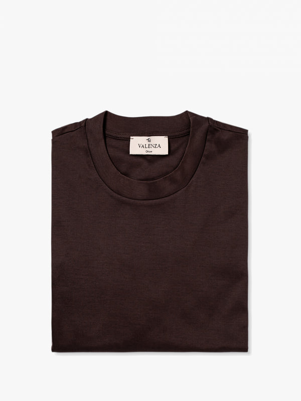 Interlock Supima T-Shirt | Ebony Brown