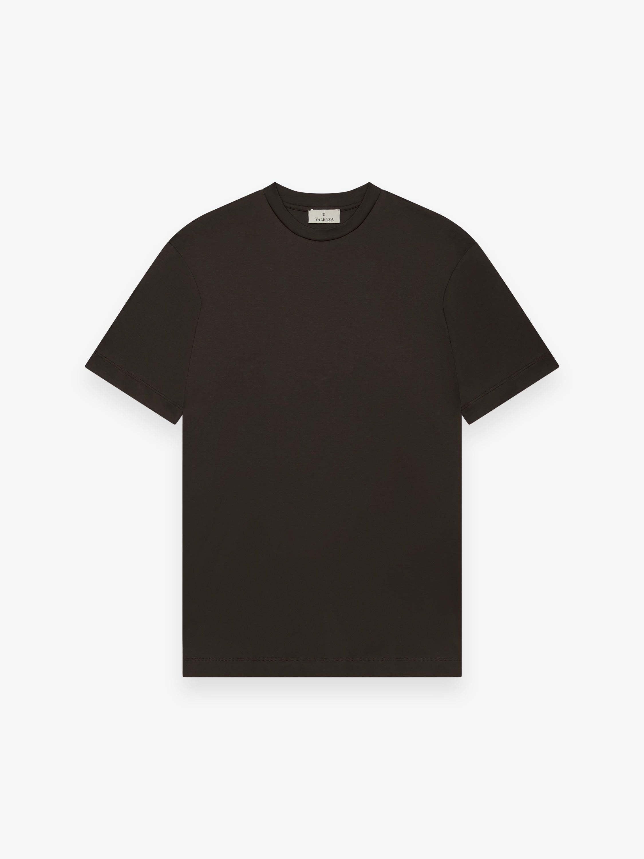 T-Shirt Interlock Supima | Marron Ebène