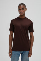 Interlock Supima T-Shirt | Ebbenbruin