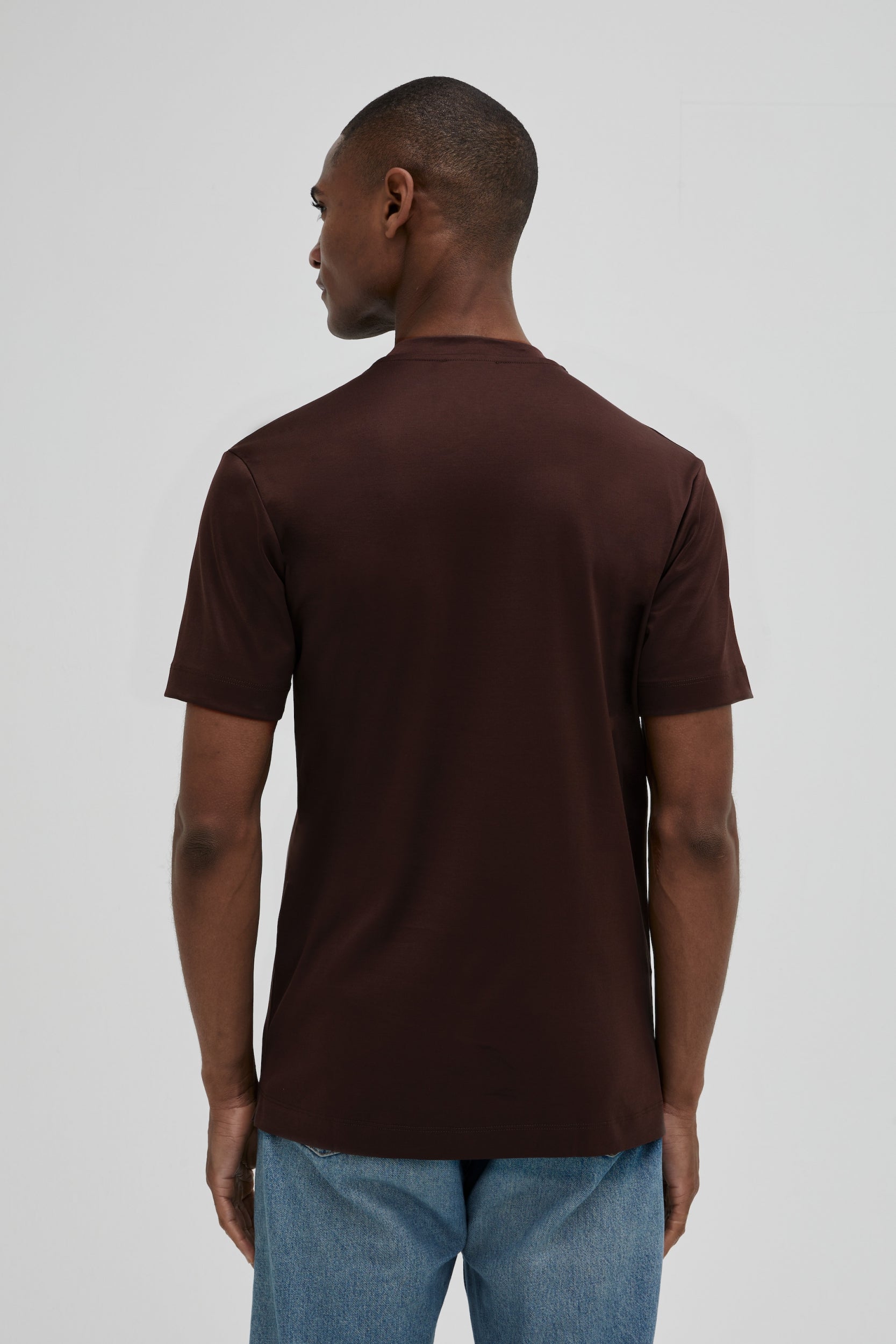 Interlock Supima T-Shirt | Ebony Brown