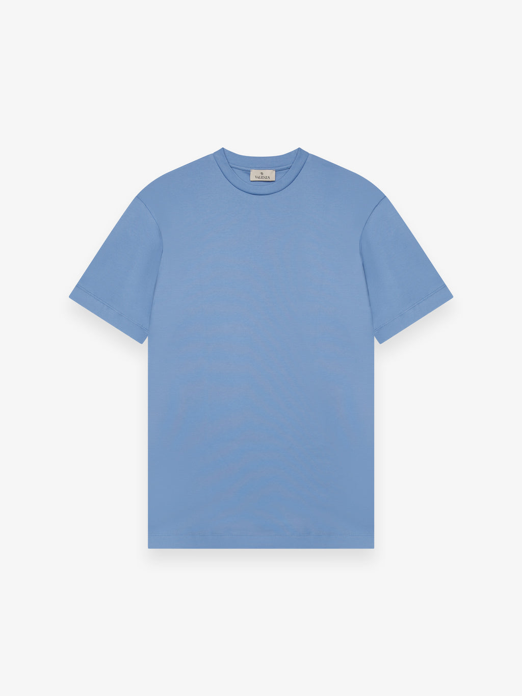 Mid Buff Color Interlock Interlock Supima T-Shirt | Mid Blue – VALENZA online store